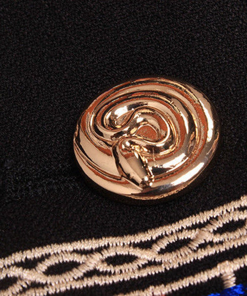 Ethnic Embroidered Military Jacket